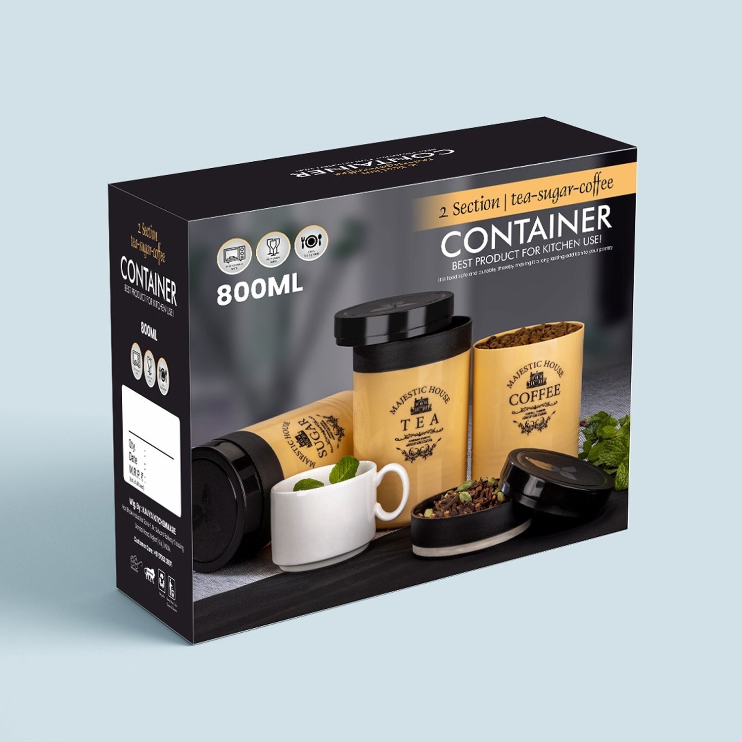 Accurate Seal Tea Sugar Coffee Container - 3 Pcs Plastic Damru Shaped Tea, Coffee, Sugar Canisters Jar, New Airtight Food Seal Containers for Salt, Dry Fruit, Grocery Multicolor (3 Pcs Set) Accurate Seal Tea Sugar Coffee Container - 3 Pcs Plastic Damru Shaped Tea, Coffee, Sugar Canisters Jar, New Airtight Food Seal Containers for Salt, Dry Fruit, Grocery Multicolor (3 Pcs Set)
